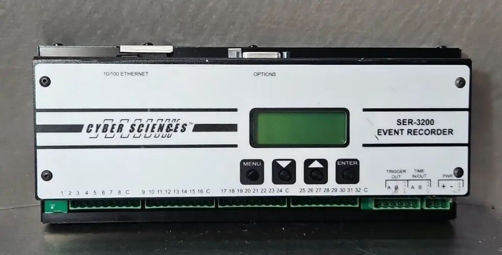 Cyber Sciences SER-3200-PTP Time Sequence of Events Recorder (BIN454)