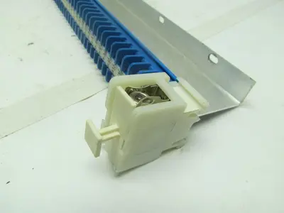 Allen-Bradley 1492 F 87Terminal Blocks Mounted On Rail & One Fuse Holder