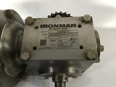 Grove Gear SSHMQ81880H15616 Right Angle Stainless Steel Washdown Worm Reducer
