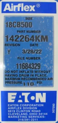 NEW EATON 142264KM AIRFLEX CONSTRICTING BRAKE 18CB500