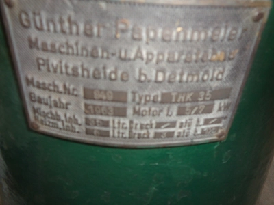 10L Papenmeier High Speed Mixer Thk35