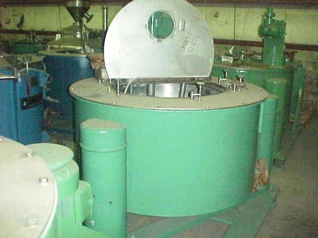 Tolhurst 48 x 20 perforate basket centrifuge, Hastelloy C-276.