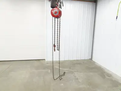 Detroit 2 Ton 4000Lb Manual Chain Fall Hand Hoist 9' Lift