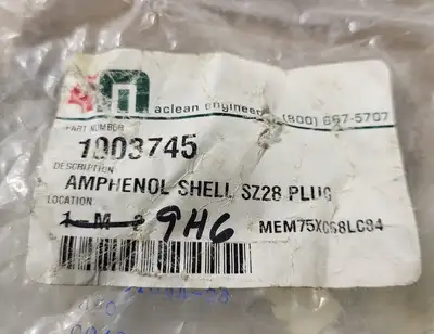Amphenol Straight Plug Connector 97-3106A-28