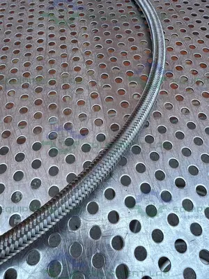 Unbranded 44" Stainless Steel Braided Hose w/ 1/2" NPT Fittings