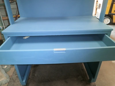 Custom Turquoise / Light Blue Design storage Workbench Design Furniture