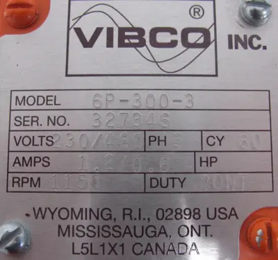 NEW VIBCO 6P-300-3 INDUSTRIAL VIBRATOR 6P3003