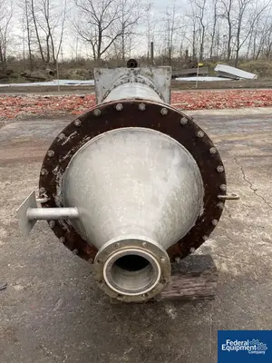 USED Buss ChemTech 150 Sq Ft Buss SMS Thin Film Evaporator, 316L S/S, 32/180#