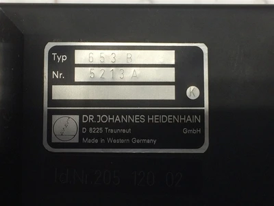 USED HEIDENHAIN 653B-