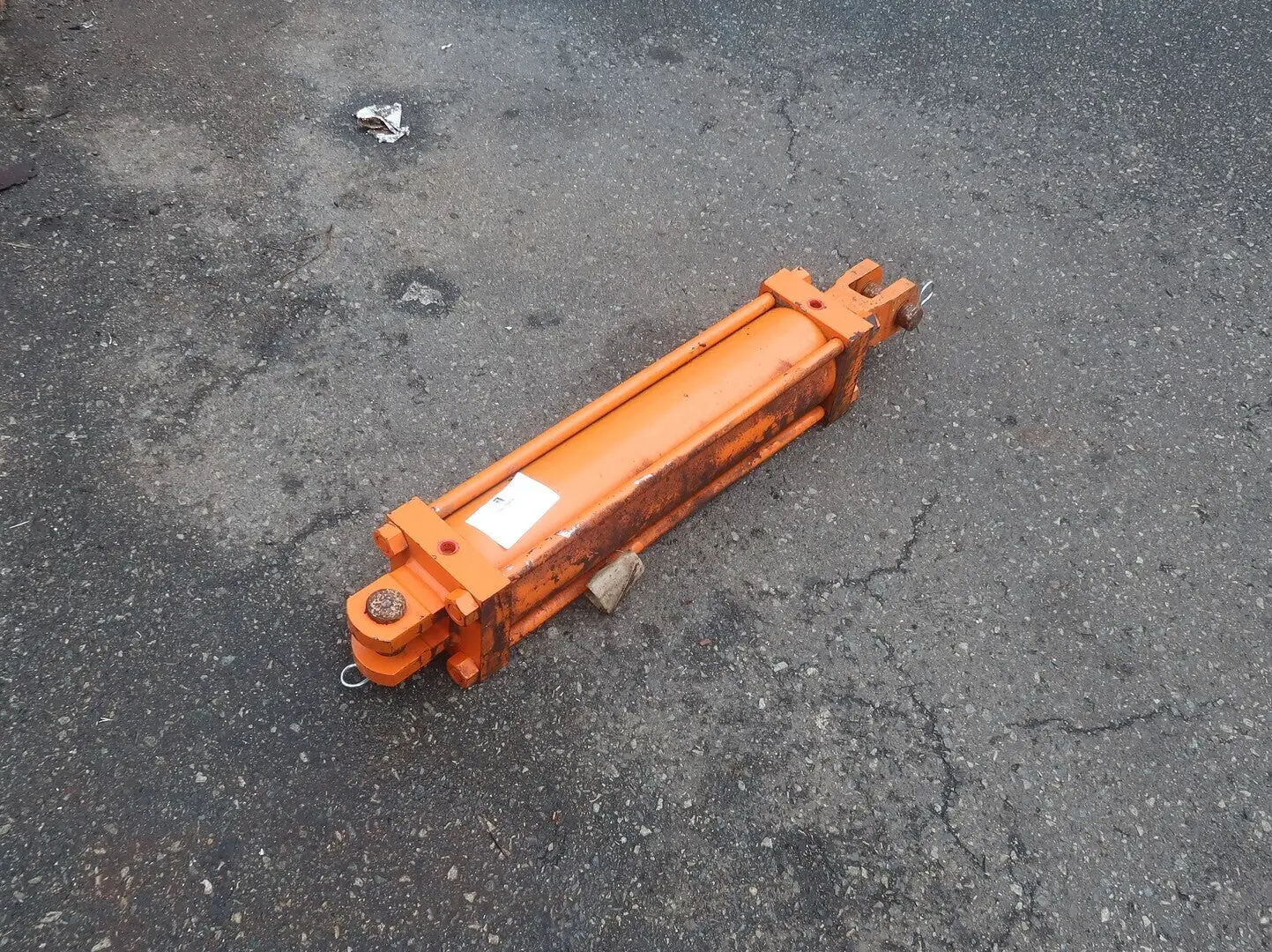 Orange Hydraulic Cylinder