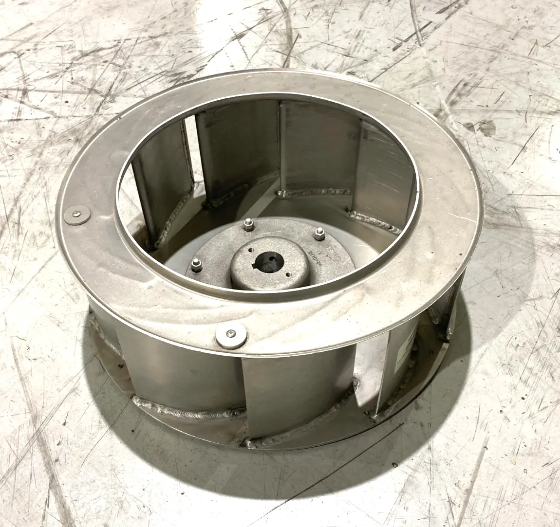 None | Blower Fan Wheel, 20 ACF, 100PCT Aluminum, CW, 1.625 BORE, TYPE 1 HUB