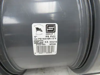 Spears 2322-060  6" Union Ball Valve PVC EPDM Venturi Socket Ends 150psi