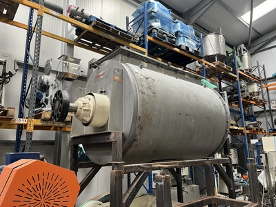 1,660L Stainless Steel Jacketed Kek Gardner Plough Shear Mixer – Type 2500E