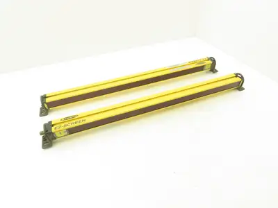 Banner SLSR14-600Q8 EZ-SCREEN Light Curtain Transmitter Receiver Set 600mm