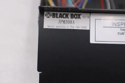 Black Box JPM398A JPM39 Series DIN Rail Mini Fiber Enclosure STOCK K-1118-A