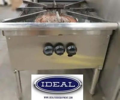 Single Burner 2' x 2' gas stock pot burner