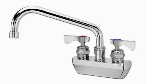 Krowne 14-408L Splash Mount Faucet - 8" Swing Spout, 4" Centers