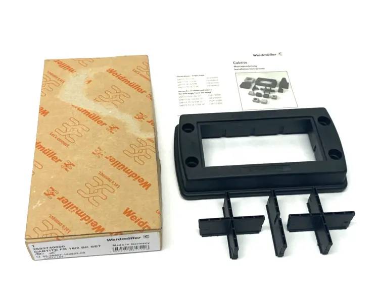 New | in-Stock Weidmüller Cable Busway Entry Sealing Frame CABTITE FR 16/8 BK SET Connector Accessories Michigan US | Maverick Industrial Sales #1390596