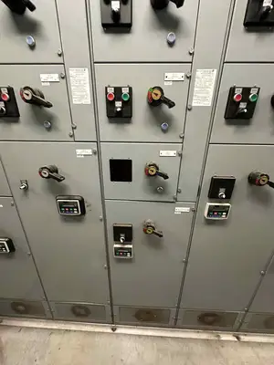 MCC Section w/ 31 x Buckets & 6 x VFD's