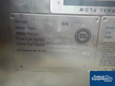 USED Micro Motion Micro Motion Flow Meter, Model DS 150, S/S