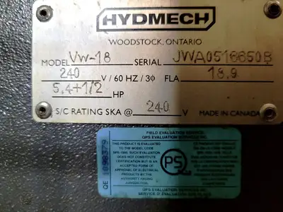 Used 2016 HYD-MECH VW18 Vertical Band Saws British Columbia CA | Lenmark #913329