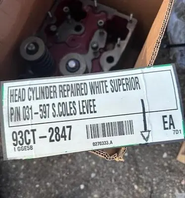 White Superior Cylinder Engine Heads PN 031-597