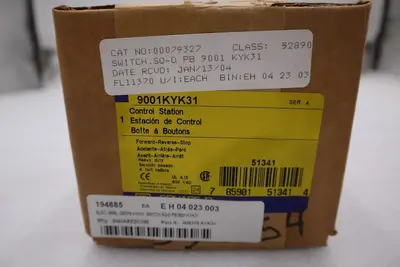 NEW SCHNEIDER ELECTRIC Square D 9001KYK31 CONTROL STATION STOCK G197