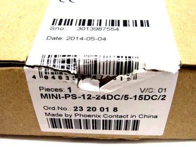 NEW PHOENIX CONTACT MINI-PS- 12- 24DC/ 5-15DC/2 POWER SUPPLY MINIPS1224DC515DC2