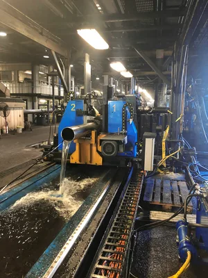 New ERWTech/UCG High-Speed Flying Cold Saw, Double-Cut
