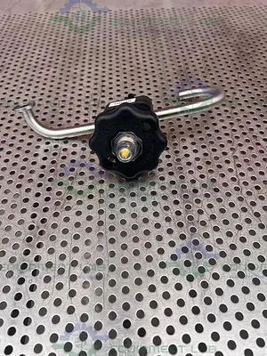 USED ITT PURE FLO .5-316L-RA20MAX-CWP150 DIAPHRAGM VALVE W/  1/2"  SANITARY FITTING
