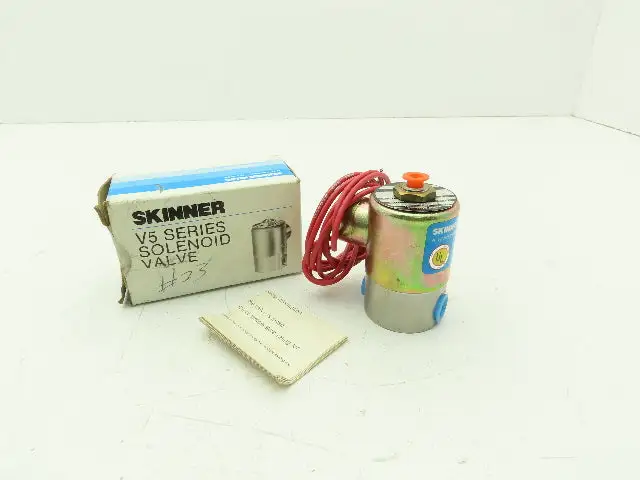 Honeywell Skinner V53ADB2VAC2 Solenoid Valve 3-Way NC 120V Vacuum 1/4" NPT