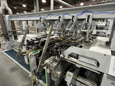 Weeke Models Optimat BST503 and BST507 CNC Through Feed Boring Line