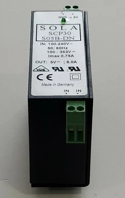 Used SOLA ["SCP30 S05B-DN", "SCP30"] Power Supplies Indiana US | J&J Industrial Supply #499073