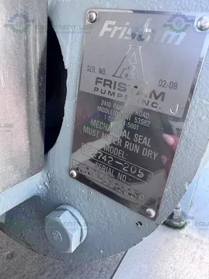 USED GEA 300 LITER RESERVOIR TANK W/ FRISTAM FPX742-205 CENTRIFUGAL PUMP, CONTROLLER