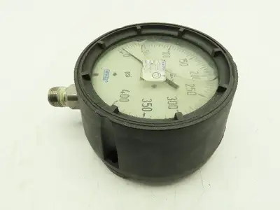 Wika 4" Pressure Gauge Liquid Filled 0-400 PSI 316 SS Tube and Connection