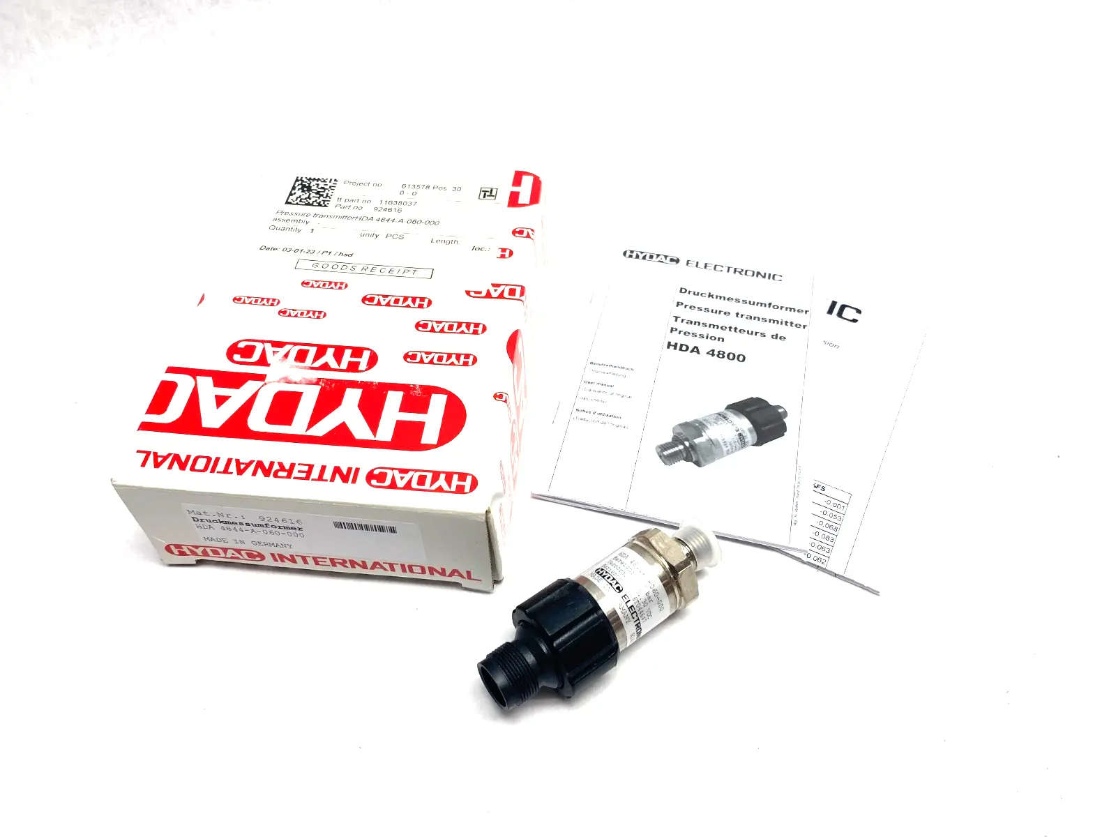 USED HYDAC PRESSURE TRANSMITTER