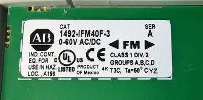 Allen-Bradley 1492-IFM40F-3 Series A Connector Module 3E-15