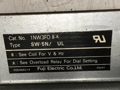 USED FUJI ELECTRIC SC-5N/UL 1NC3F0