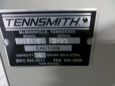 New 16 Ga. x 6 ft., Tennsmith Power Shear, Model MSE616 - F