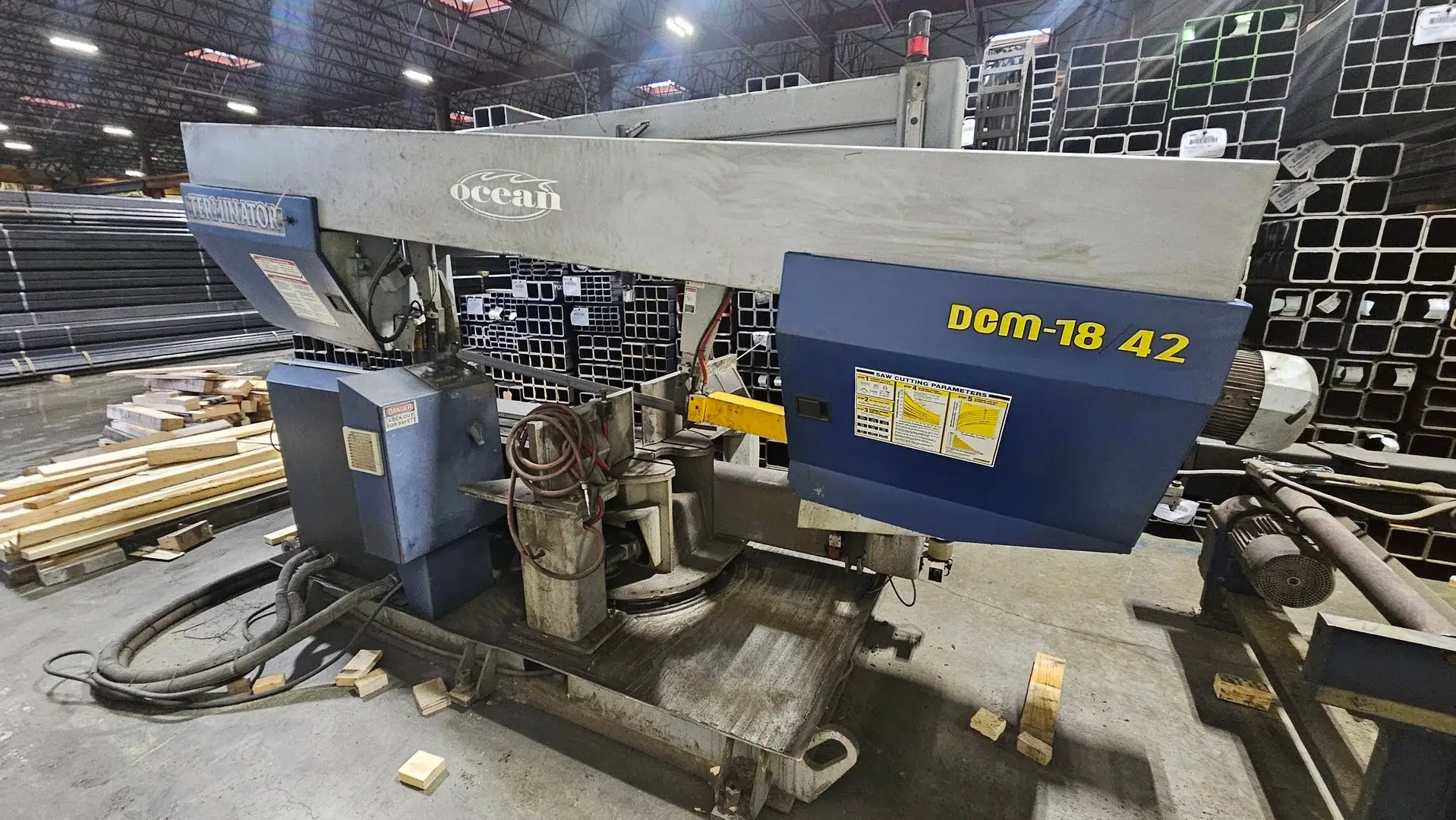 Used 2020 OCEAN MACHINERY TERMINATOR DCM 18/42 Horizontal Dual Column Band Saws British Columbia CA | Lenmark #452765