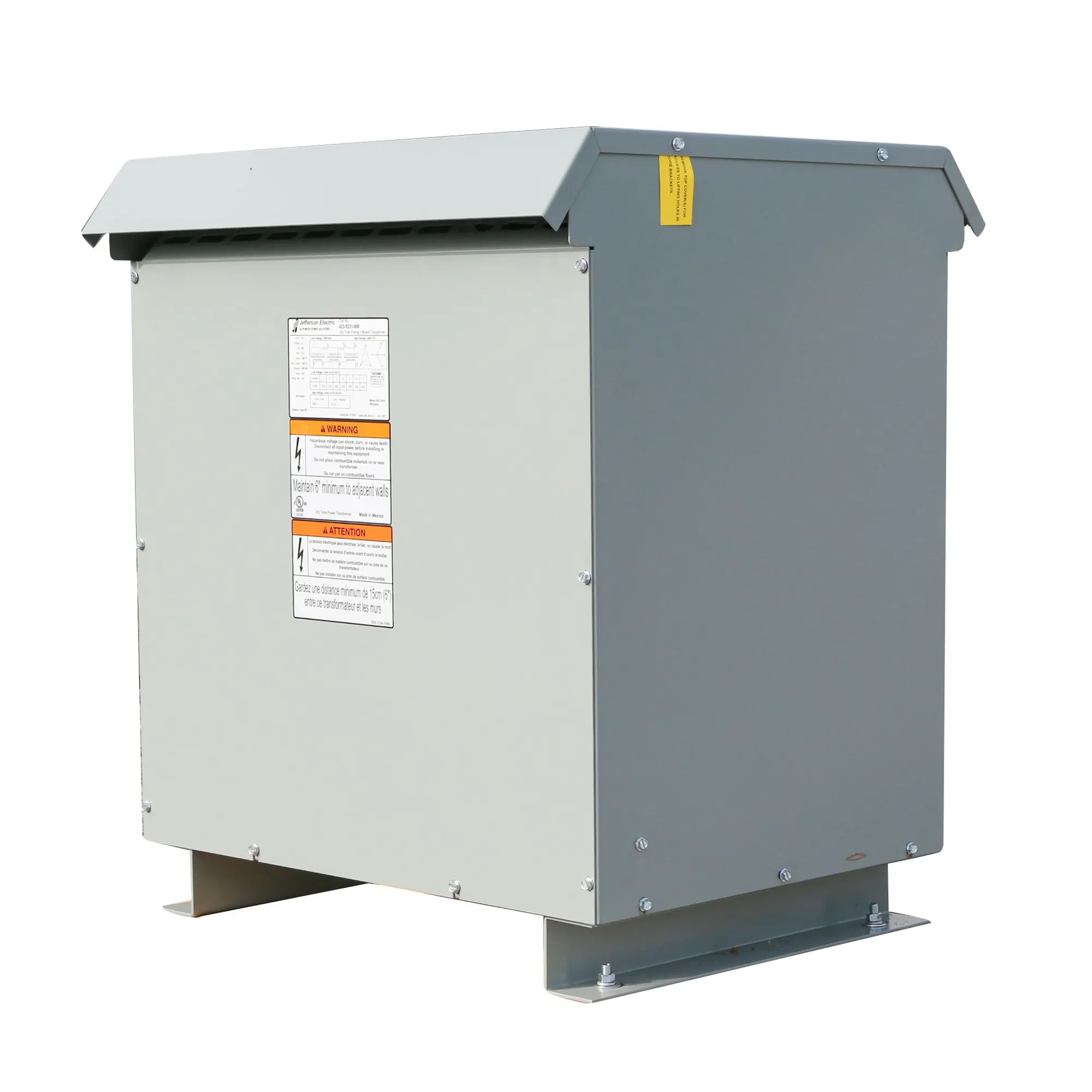 New 45 KVA Transformer 480 Delta 240 Jefferson 423-9217-000 FREE SHIPPING