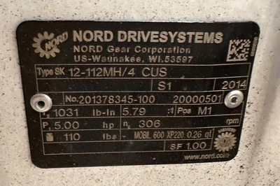 NORD 5HP GEAR DRIVE