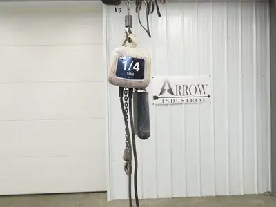 Coffing JF 1/4 Ton Electric Chain Hoist 16 FPM 9' Lift 230/460V 3PH
