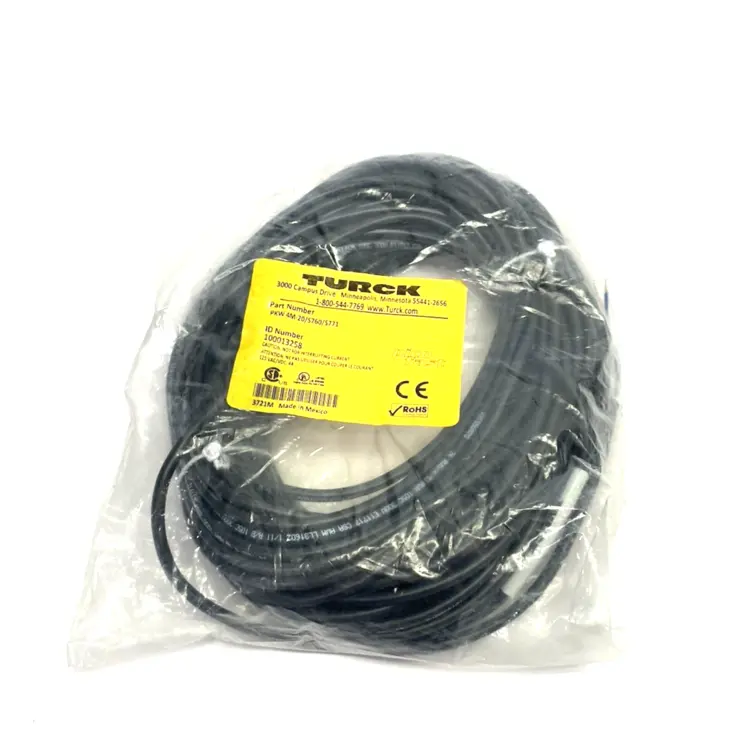 New | in-Stock Turck picofast Single Ended Cordset M8 Rt Angle 100013258 Cable & Wire Michigan US | Maverick Industrial Sales #1393180