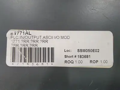 USED ALLEN-BRADLEY 1771-AL