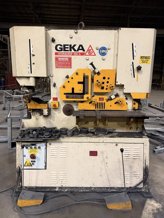 Used 1900 GEKA HYDRACROP 100/A Ironworkers Illinois US | Revelation Machinery #927529