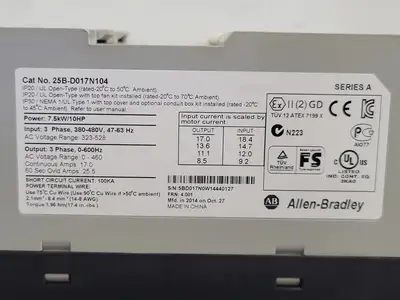 USED 2014 ALLEN-BRADLEY 25B-D017N104