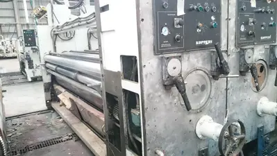66″ x 115″ Koppers 3 color Rotary Die Cutter with Stacker