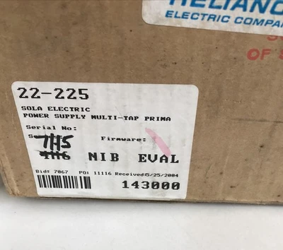 NEW Sola Electric 22-225