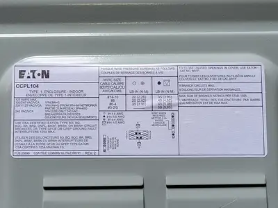 New | in-Stock EATON CCPL104 Misc Electrical & Power Parts British Columbia CA | Lenmark #248018